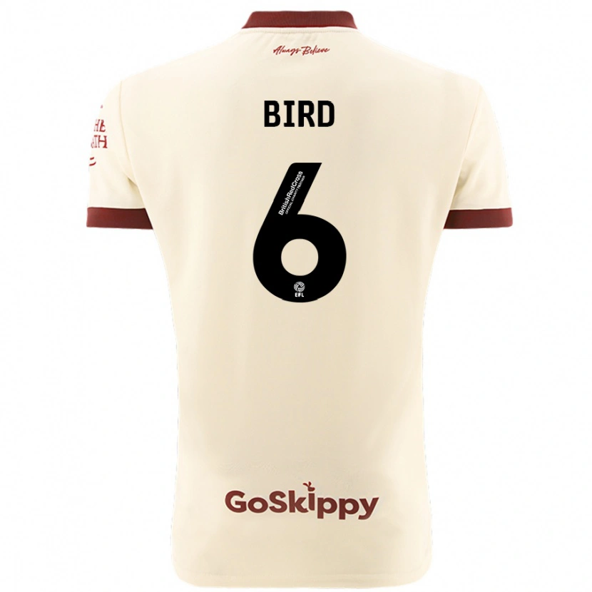 Danxen Dame Max Bird #6 Kremhvit Bortetrøye Drakt Trøye 2024/25 Skjorter T-Skjorte