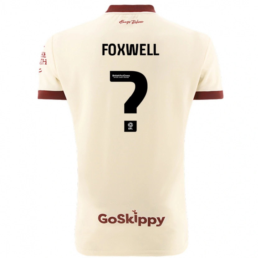 Danxen Dame Jaiden Foxwell #0 Kremhvit Bortetrøye Drakt Trøye 2024/25 Skjorter T-Skjorte