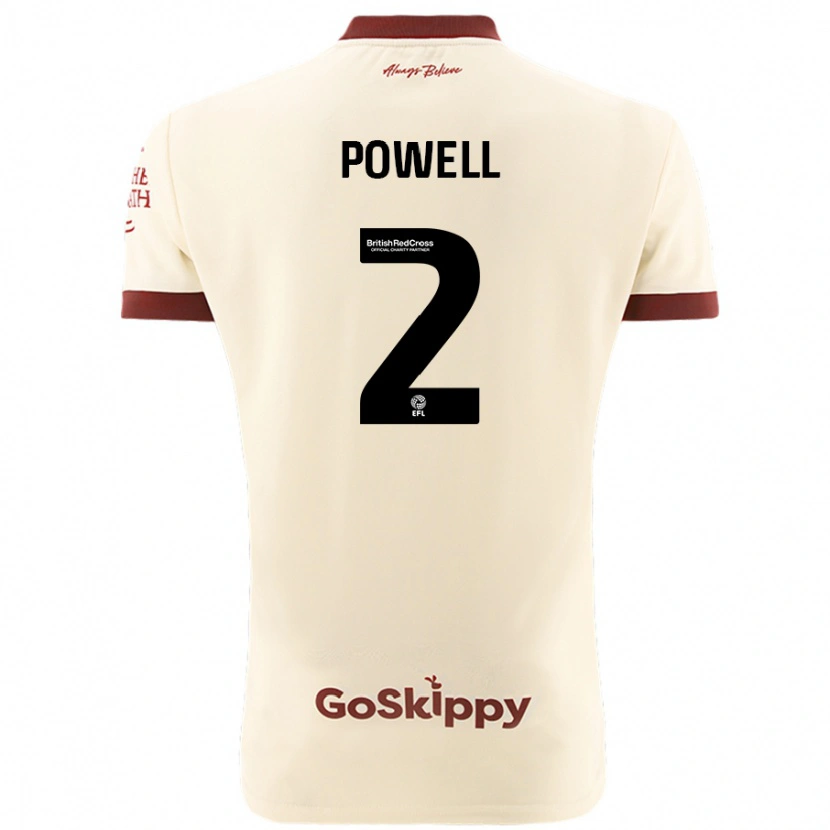 Danxen Dame Ella Powell #2 Kremhvit Bortetrøye Drakt Trøye 2024/25 Skjorter T-Skjorte