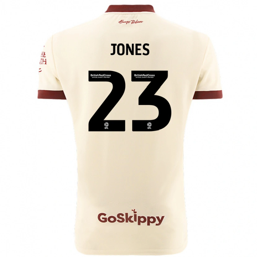 Danxen Dame Carrie Jones #23 Kremhvit Bortetrøye Drakt Trøye 2024/25 Skjorter T-Skjorte