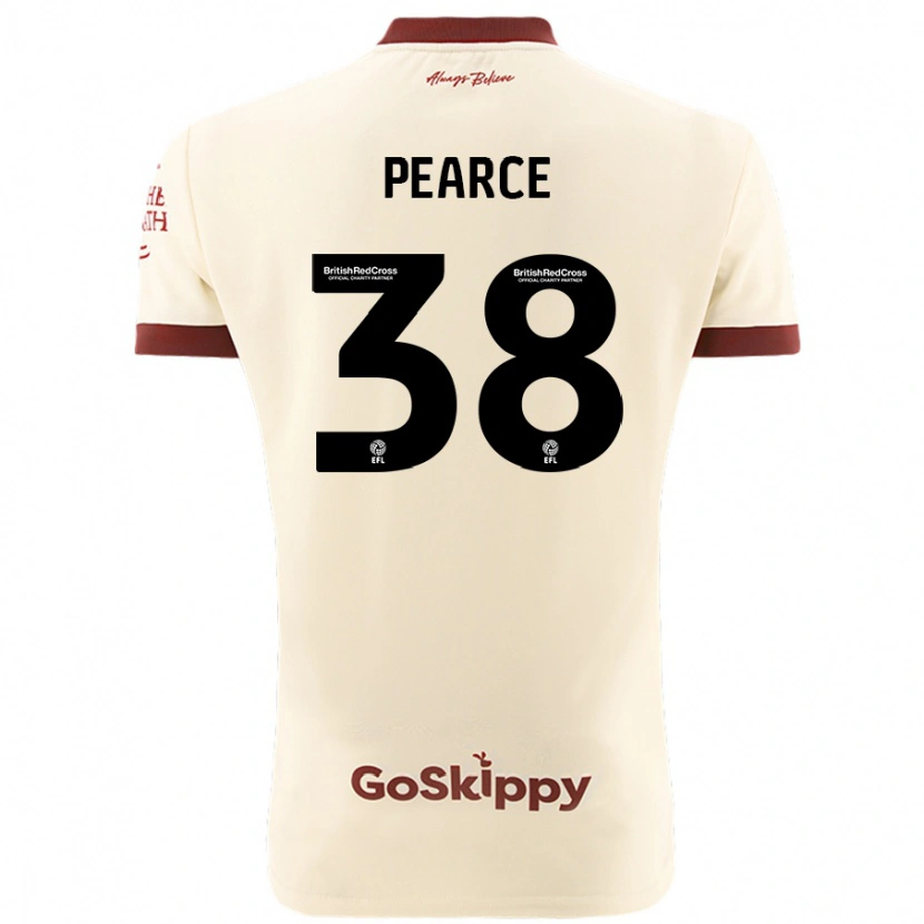 Danxen Dame Manon Pearce #38 Kremhvit Bortetrøye Drakt Trøye 2024/25 Skjorter T-Skjorte