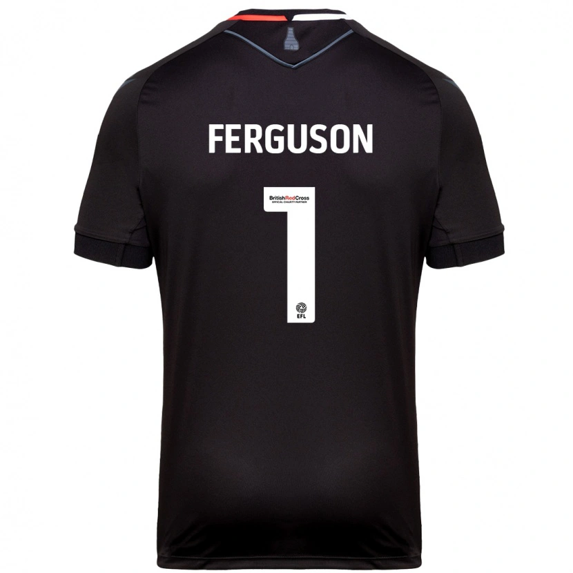 Danxen Dame Georgie Ferguson #1 Svart Bortetrøye Drakt Trøye 2024/25 Skjorter T-Skjorte