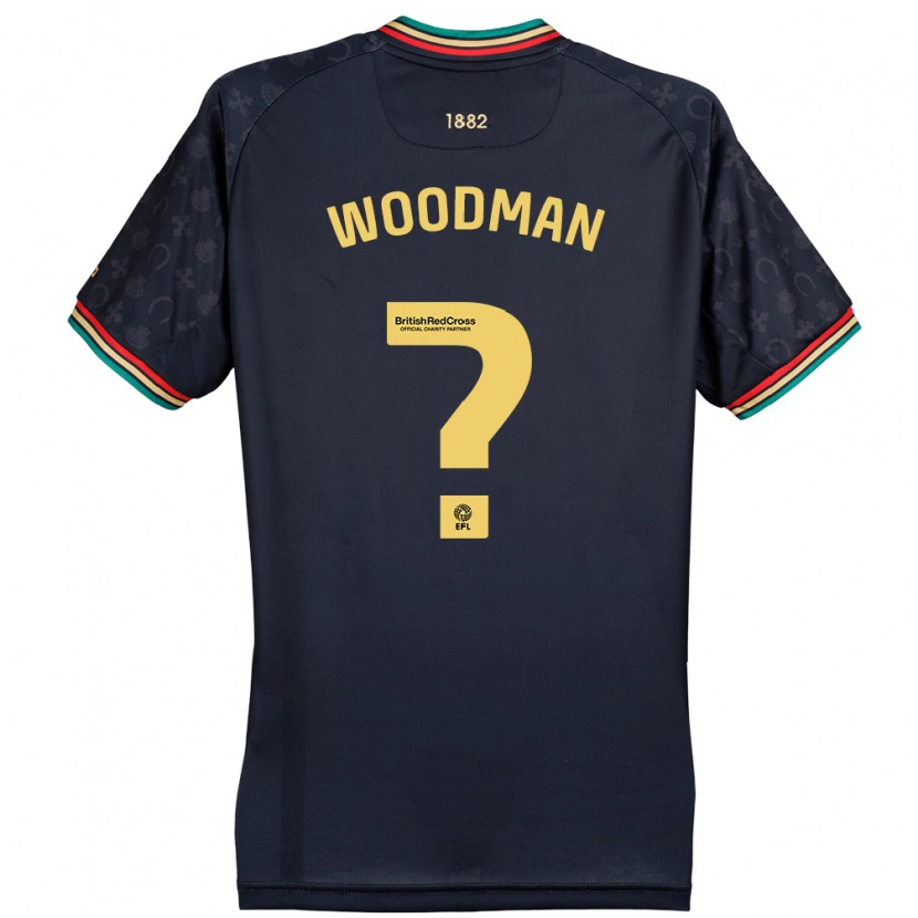 Danxen Dame Deon Woodman #0 Mørk Marineblå Bortetrøye Drakt Trøye 2024/25 Skjorter T-Skjorte