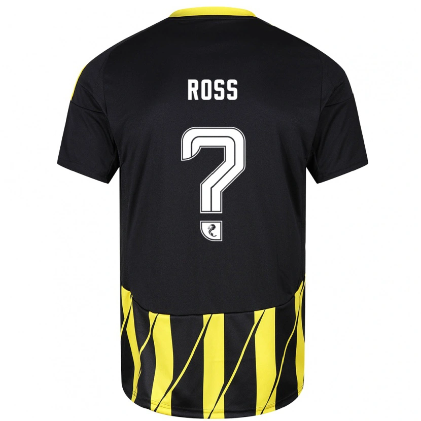 Danxen Dame Dylan Ross #0 Svart Gul Bortetrøye Drakt Trøye 2024/25 Skjorter T-Skjorte