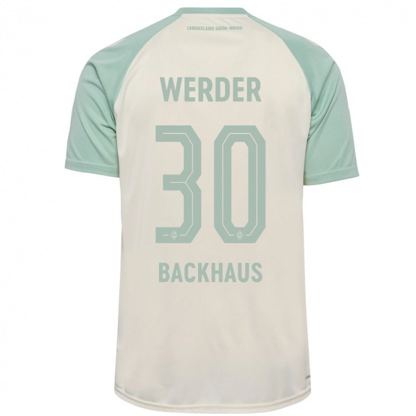 Danxen Dame Mio Backhaus #30 Off-White Lysegrønn Bortetrøye Drakt Trøye 2024/25 Skjorter T-Skjorte