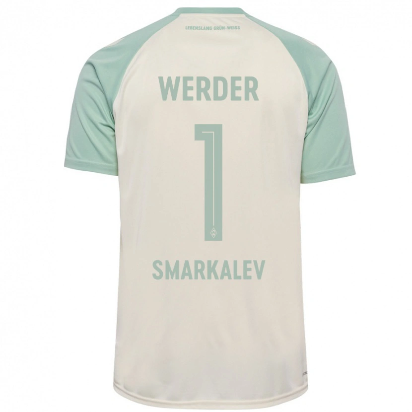Danxen Dame Stefan Smarkalev #1 Off-White Lysegrønn Bortetrøye Drakt Trøye 2024/25 Skjorter T-Skjorte