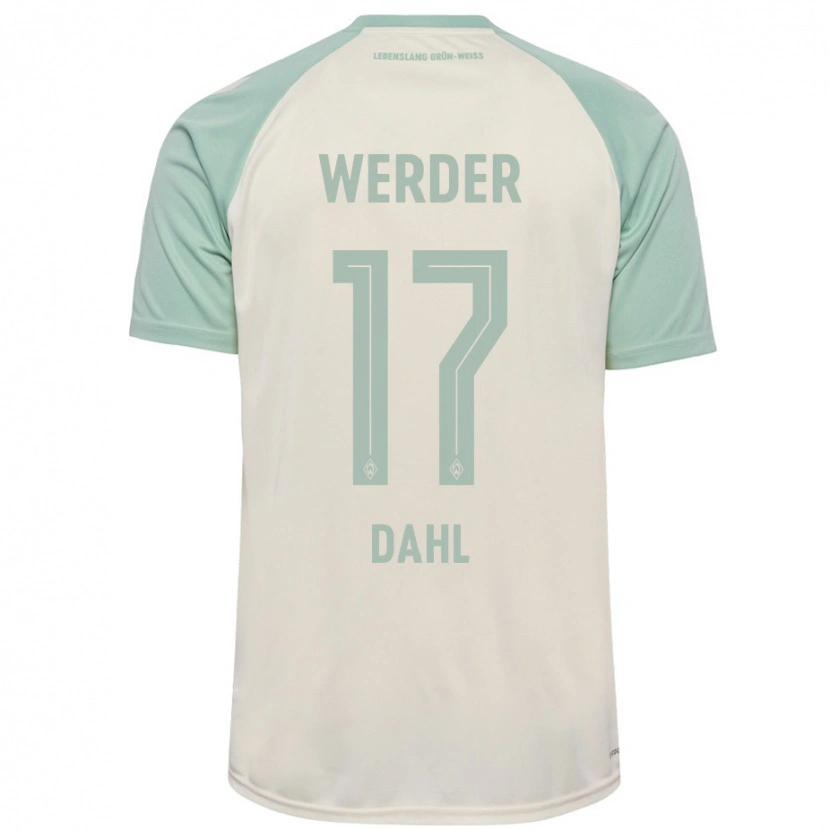 Danxen Dame Amira Dahl #17 Off-White Lysegrønn Bortetrøye Drakt Trøye 2024/25 Skjorter T-Skjorte