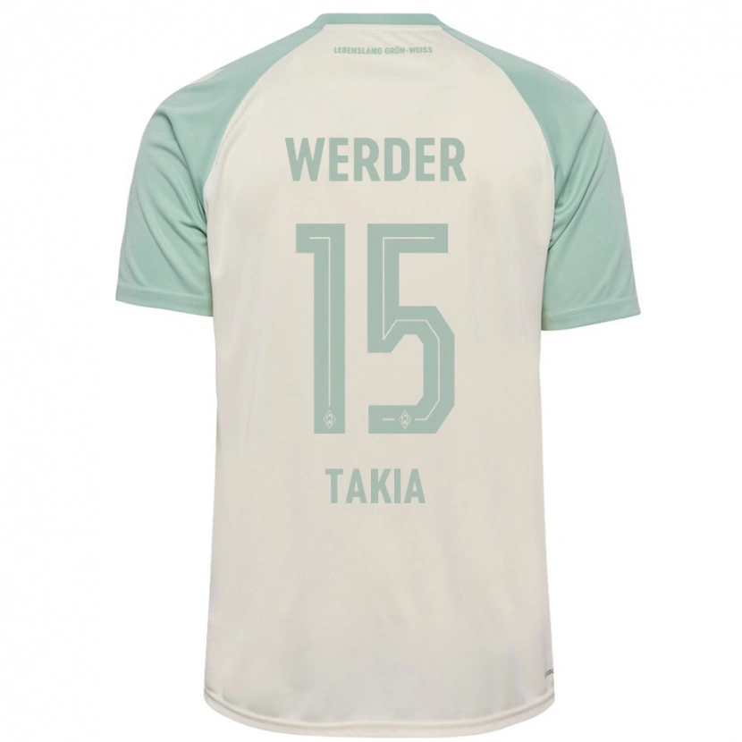 Danxen Dame Toirik Onlam Takia #15 Off-White Lysegrønn Bortetrøye Drakt Trøye 2024/25 Skjorter T-Skjorte