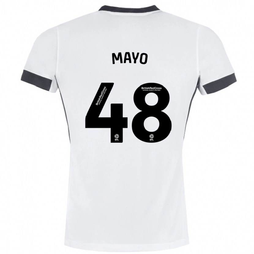 Danxen Dame Bradley Mayo #48 Hvit Svart Bortetrøye Drakt Trøye 2024/25 Skjorter T-Skjorte