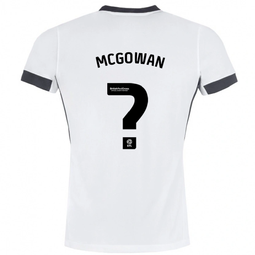 Danxen Dame Tegan Mcgowan #0 Hvit Svart Bortetrøye Drakt Trøye 2024/25 Skjorter T-Skjorte