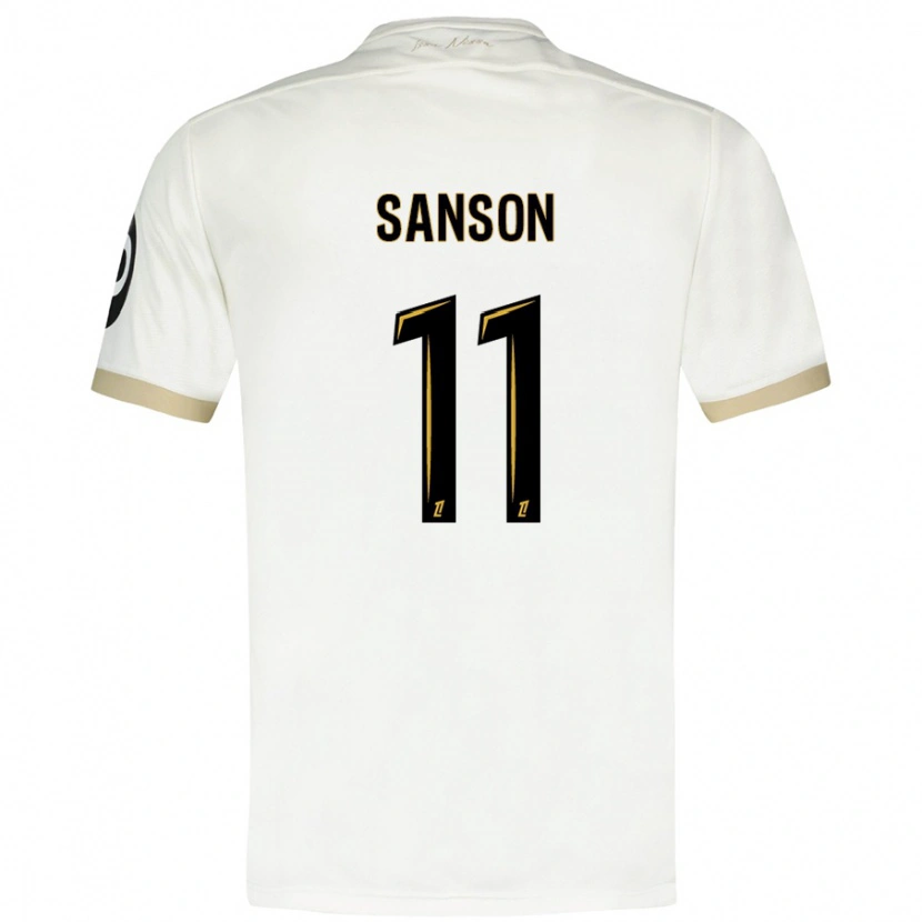 Danxen Dame Morgan Sanson #11 Hvitt Gull Bortetrøye Drakt Trøye 2024/25 Skjorter T-Skjorte