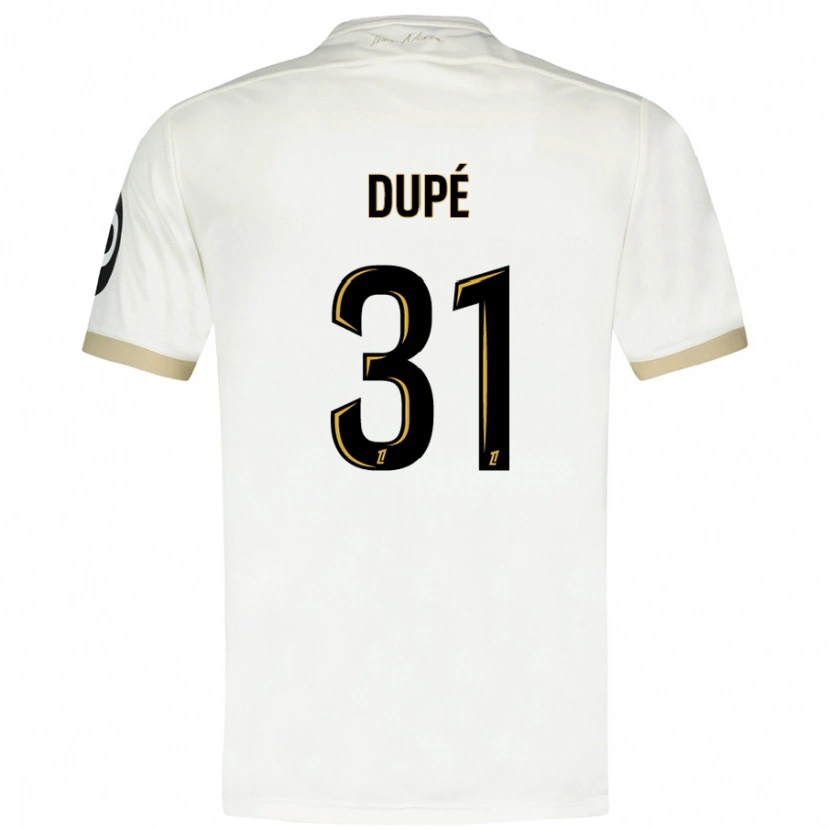 Danxen Dame Maxime Dupé #31 Hvitt Gull Bortetrøye Drakt Trøye 2024/25 Skjorter T-Skjorte