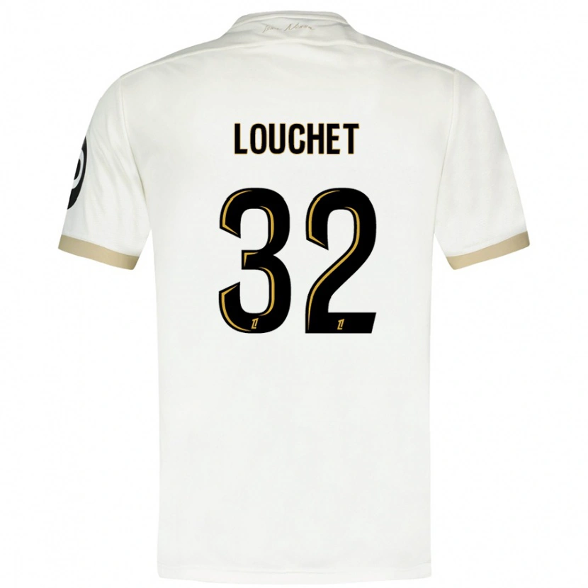 Danxen Dame Tom Louchet #32 Hvitt Gull Bortetrøye Drakt Trøye 2024/25 Skjorter T-Skjorte