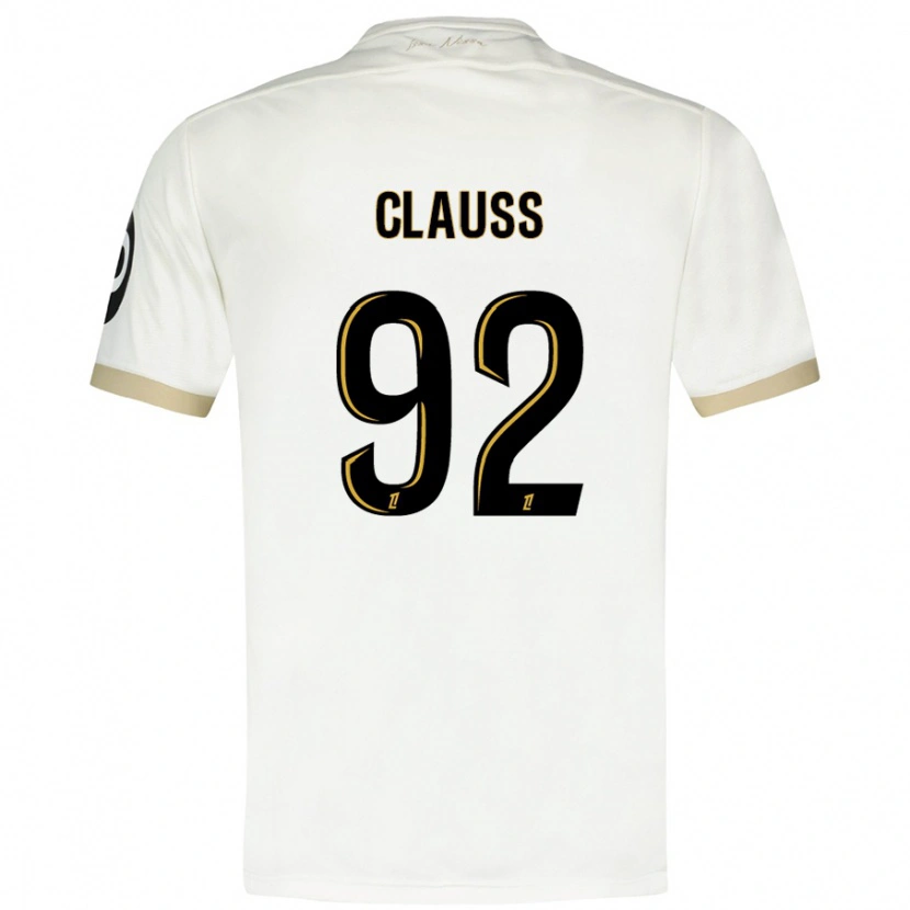 Danxen Dame Jonathan Clauss #92 Hvitt Gull Bortetrøye Drakt Trøye 2024/25 Skjorter T-Skjorte