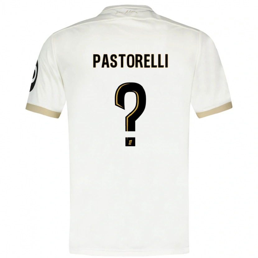 Danxen Dame Julien Pastorelli #0 Hvitt Gull Bortetrøye Drakt Trøye 2024/25 Skjorter T-Skjorte
