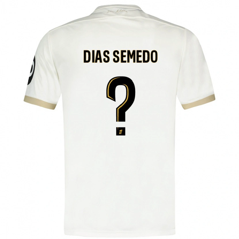 Danxen Dame Samuel Dias Semedo #0 Hvitt Gull Bortetrøye Drakt Trøye 2024/25 Skjorter T-Skjorte