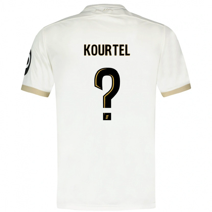Danxen Dame Kaïs Kourtel #0 Hvitt Gull Bortetrøye Drakt Trøye 2024/25 Skjorter T-Skjorte