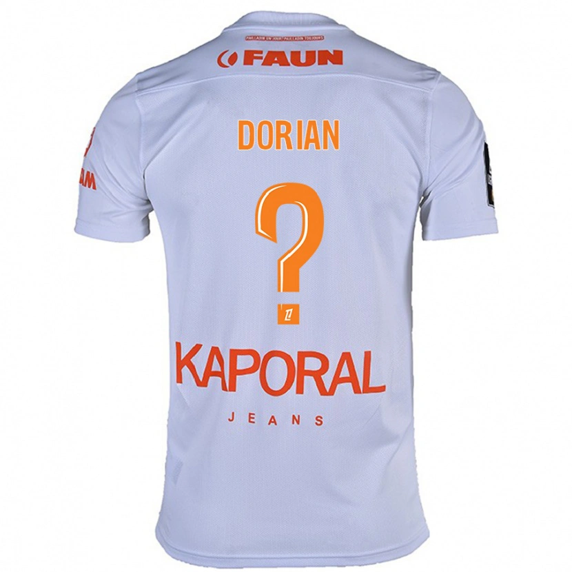 Danxen Dame Dorian Guerreiro #0 Hvit Bortetrøye Drakt Trøye 2024/25 Skjorter T-Skjorte