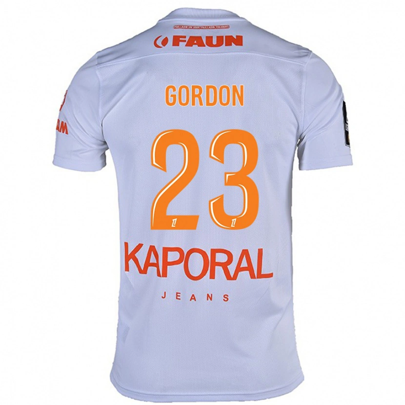 Danxen Dame Sh'nia Gordon #23 Hvit Bortetrøye Drakt Trøye 2024/25 Skjorter T-Skjorte