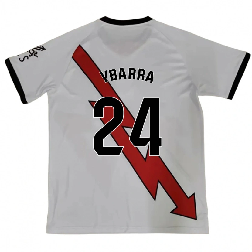Danxen Dame Juan Ybarra #24 Rød Bortetrøye Drakt Trøye 2024/25 Skjorter T-Skjorte