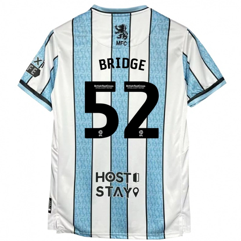 Danxen Dame Aj Bridge #52 Hvit Blå Bortetrøye Drakt Trøye 2024/25 Skjorter T-Skjorte