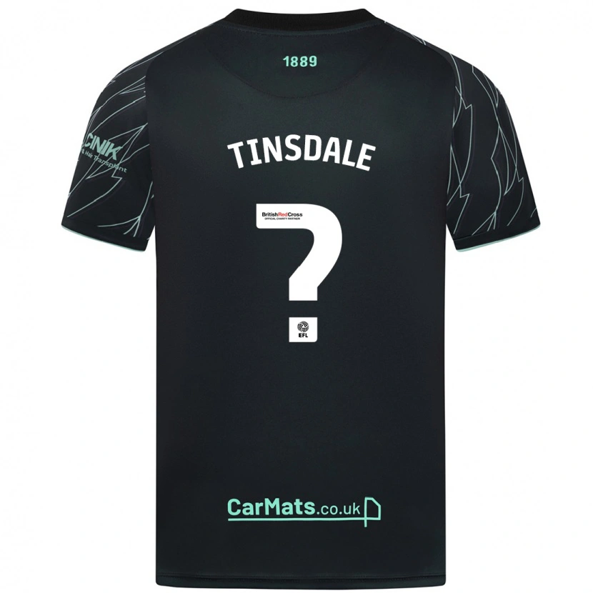 Danxen Dame Jay Tinsdale #0 Svart Grønn Bortetrøye Drakt Trøye 2024/25 Skjorter T-Skjorte