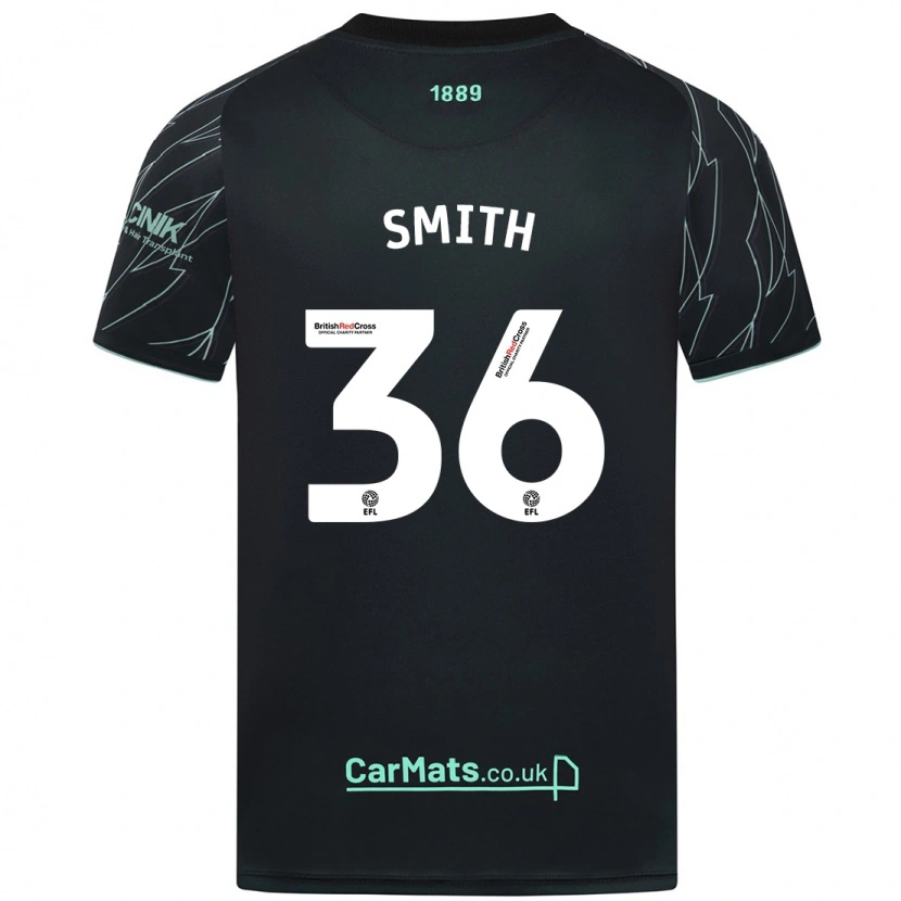 Danxen Dame Joshua Smith #36 Svart Grønn Bortetrøye Drakt Trøye 2024/25 Skjorter T-Skjorte