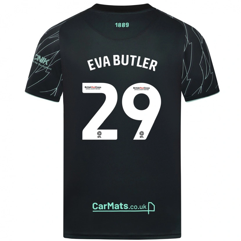Danxen Dame Eva Butler #29 Svart Grønn Bortetrøye Drakt Trøye 2024/25 Skjorter T-Skjorte