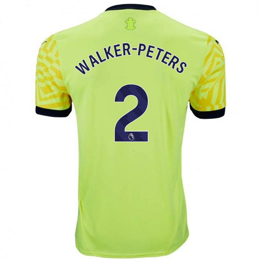 Danxen Dame Kyle Walker-Peters #2 Gul Bortetrøye Drakt Trøye 2024/25 Skjorter T-Skjorte