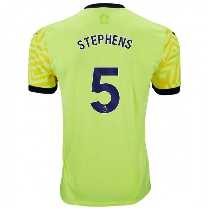 Danxen Dame Jack Stephens #5 Gul Bortetrøye Drakt Trøye 2024/25 Skjorter T-Skjorte