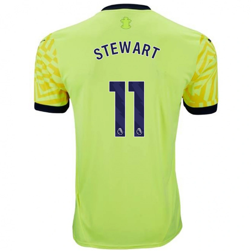 Danxen Dame Ross Stewart #11 Gul Bortetrøye Drakt Trøye 2024/25 Skjorter T-Skjorte