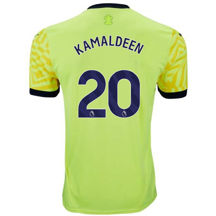 Danxen Dame Kamaldeen Sulemana #20 Gul Bortetrøye Drakt Trøye 2024/25 Skjorter T-Skjorte