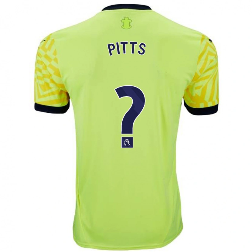 Danxen Dame Josh Pitts #0 Gul Bortetrøye Drakt Trøye 2024/25 Skjorter T-Skjorte