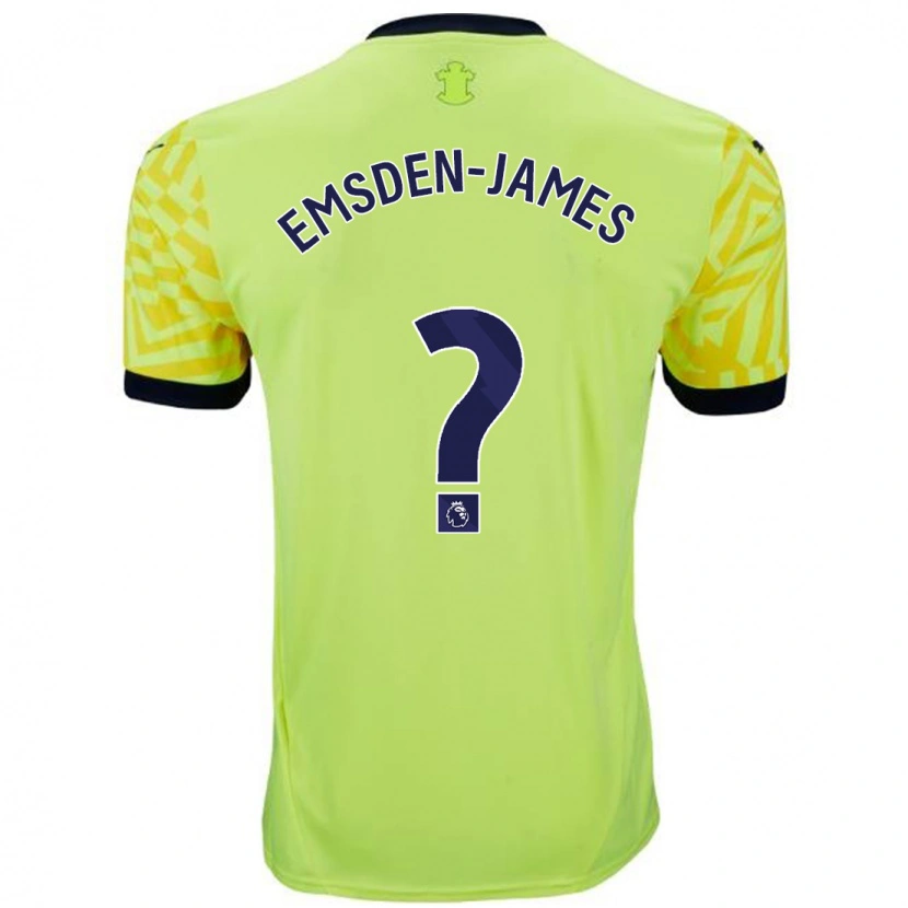 Danxen Dame Harley Emsden-James #0 Gul Bortetrøye Drakt Trøye 2024/25 Skjorter T-Skjorte