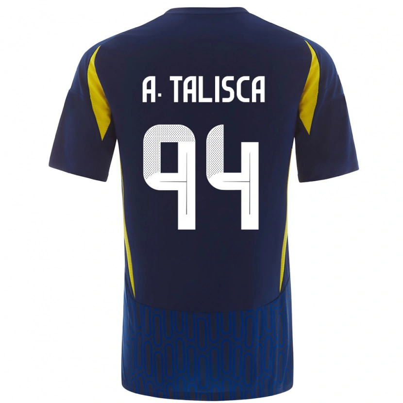 Danxen Dame Talisca #94 Blå Gul Bortetrøye Drakt Trøye 2024/25 Skjorter T-Skjorte