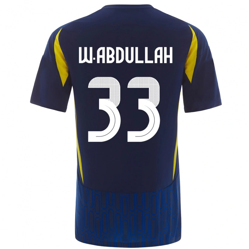 Danxen Dame Waleed Abdullah #33 Blå Gul Bortetrøye Drakt Trøye 2024/25 Skjorter T-Skjorte