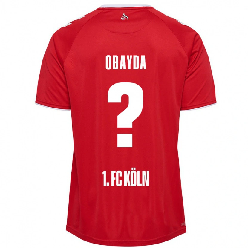 Danxen Dame Yazan Obayda #0 Rød Hvit Bortetrøye Drakt Trøye 2024/25 Skjorter T-Skjorte