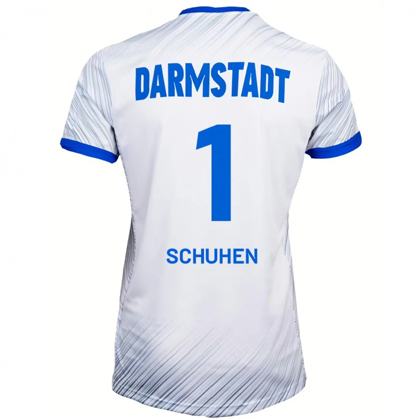 Danxen Dame Marcel Schuhen #1 Hvit Blå Bortetrøye Drakt Trøye 2024/25 Skjorter T-Skjorte