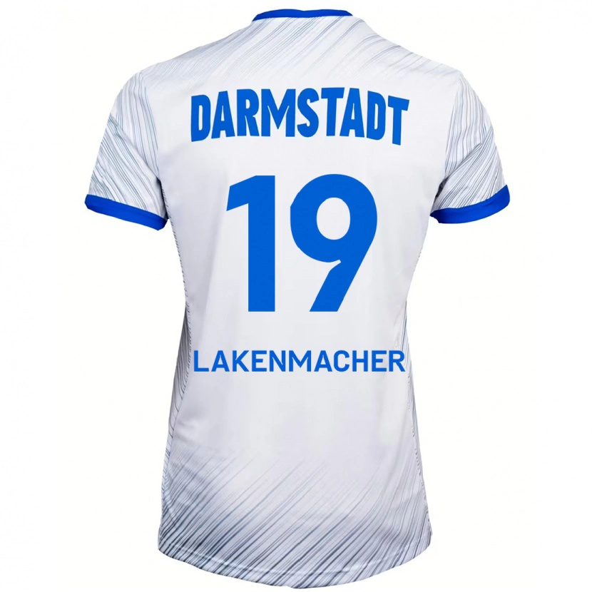 Danxen Dame Fynn Lakenmacher #19 Hvit Blå Bortetrøye Drakt Trøye 2024/25 Skjorter T-Skjorte