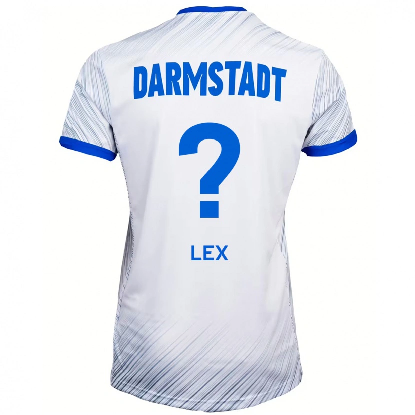 Danxen Dame Claudius Lex #0 Hvit Blå Bortetrøye Drakt Trøye 2024/25 Skjorter T-Skjorte
