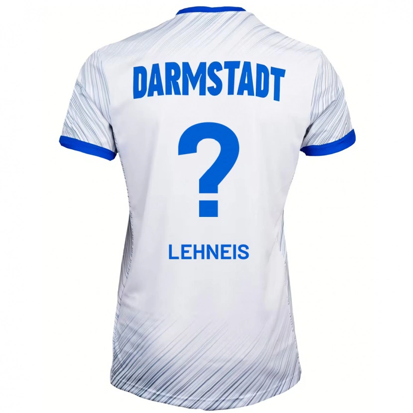 Danxen Dame Daniel Lehneis #0 Hvit Blå Bortetrøye Drakt Trøye 2024/25 Skjorter T-Skjorte