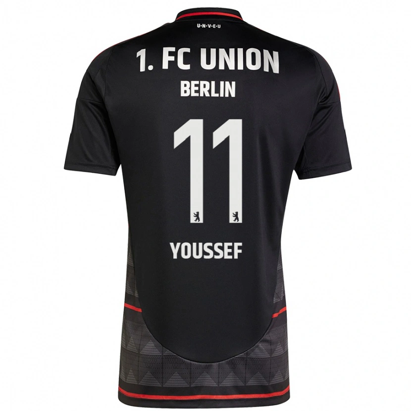 Danxen Dame Nour Youssef #11 Svart Bortetrøye Drakt Trøye 2024/25 Skjorter T-Skjorte