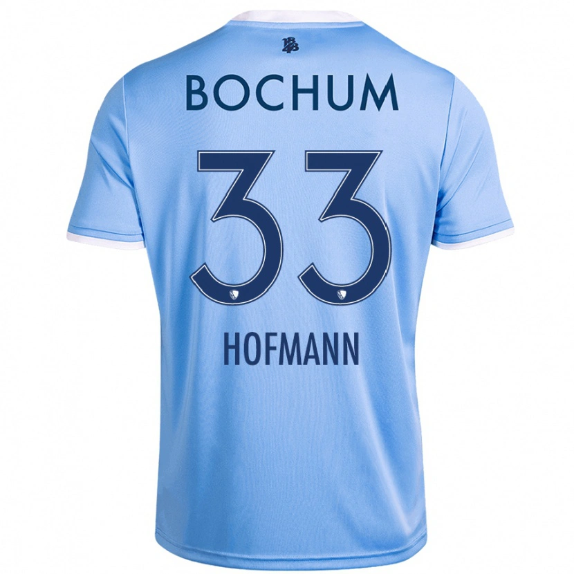 Danxen Dame Philipp Hofmann #33 Himmelblå Bortetrøye Drakt Trøye 2024/25 Skjorter T-Skjorte