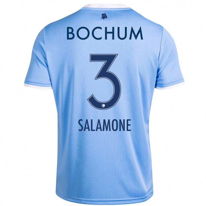 Danxen Dame Elia-Giona Salamone #3 Himmelblå Bortetrøye Drakt Trøye 2024/25 Skjorter T-Skjorte