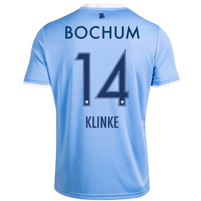 Danxen Dame Niklas Klinke #14 Himmelblå Bortetrøye Drakt Trøye 2024/25 Skjorter T-Skjorte
