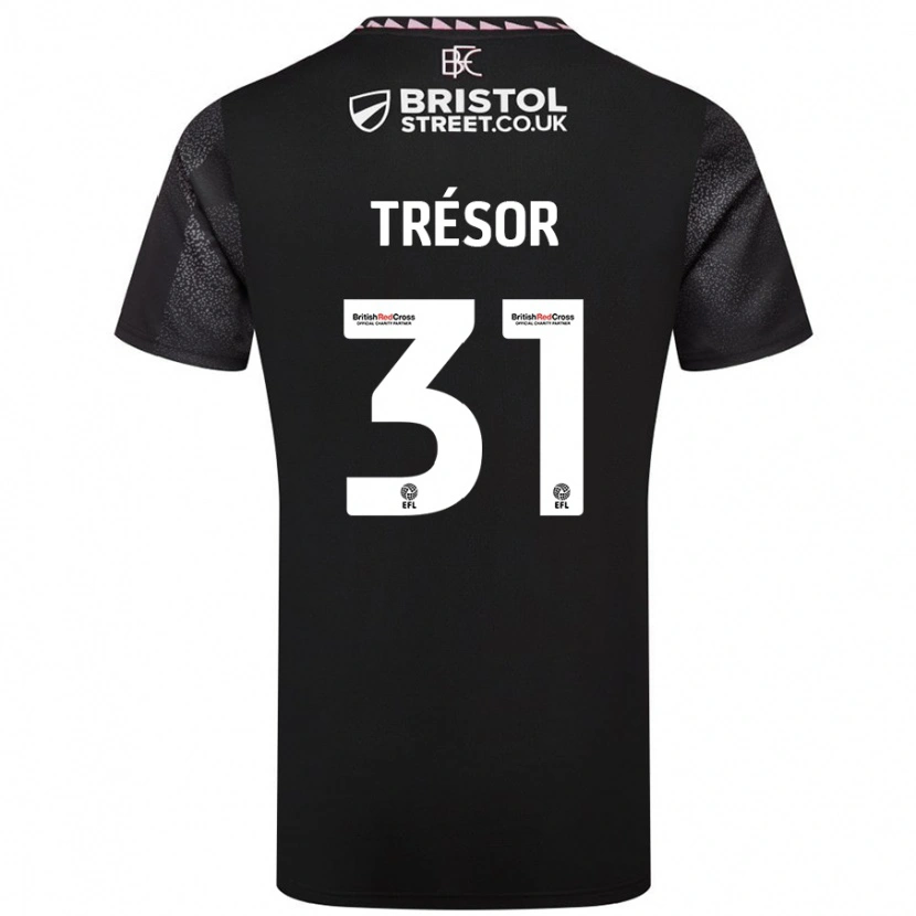 Danxen Dame Mike Trésor #31 Svart Bortetrøye Drakt Trøye 2024/25 Skjorter T-Skjorte