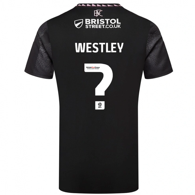 Danxen Dame Joe Westley #0 Svart Bortetrøye Drakt Trøye 2024/25 Skjorter T-Skjorte