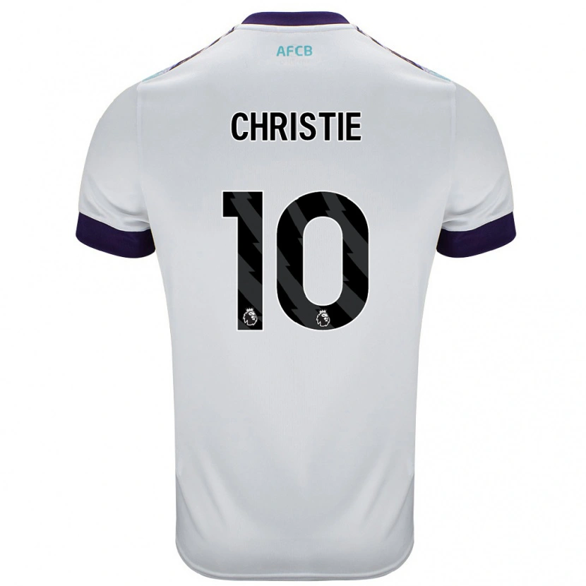 Danxen Dame Ryan Christie #10 Hvit Grønn Lilla Bortetrøye Drakt Trøye 2024/25 Skjorter T-Skjorte