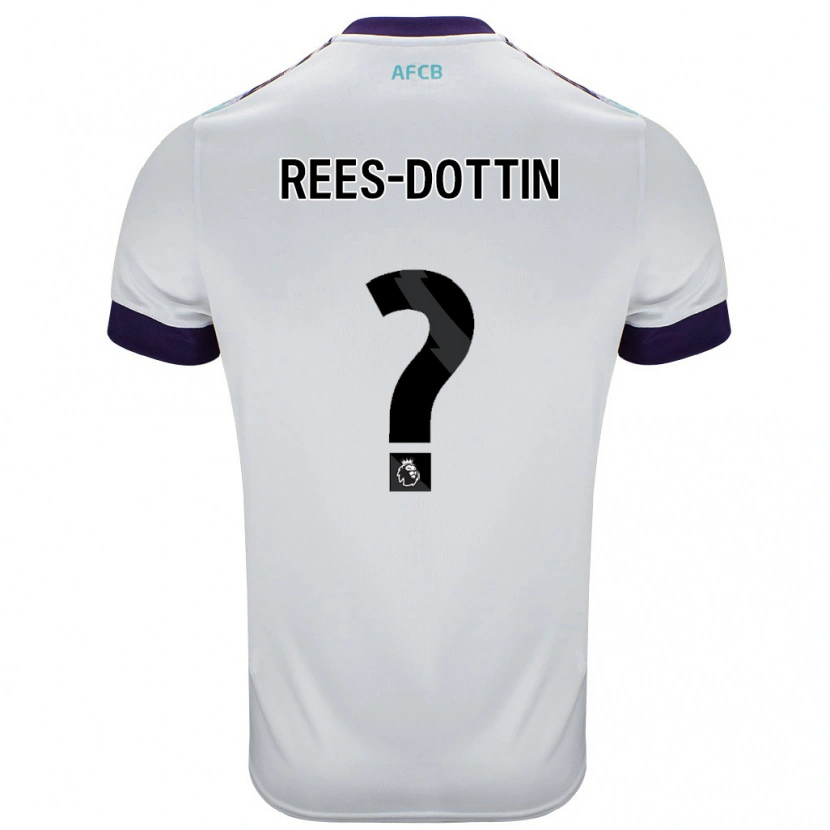Danxen Dame Remy Rees-Dottin #0 Hvit Grønn Lilla Bortetrøye Drakt Trøye 2024/25 Skjorter T-Skjorte