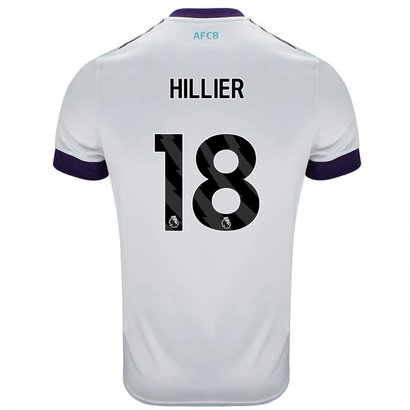 Danxen Dame Gemma Hillier #18 Hvit Grønn Lilla Bortetrøye Drakt Trøye 2024/25 Skjorter T-Skjorte